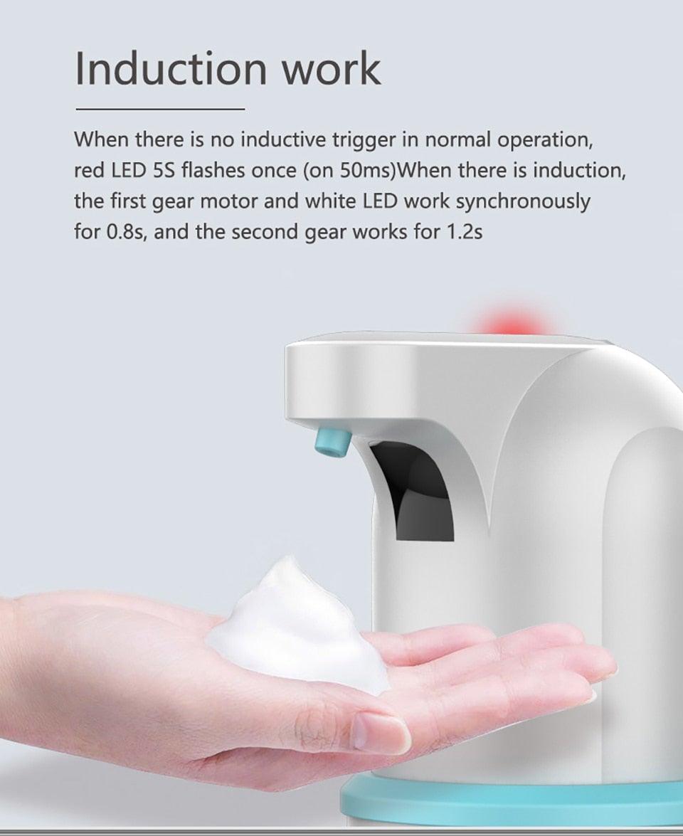 Touchless Automatic Soap Dispenser USB Charging Smart Foam Machine Infrared Sensor Foam Soap Dispenser Hand Sanitizer Touchless Commercial Easy Refill Soap & Sanitizer Holder Hand Free Sensor Wall Mount Adjustable Liquid Gel Stevvex