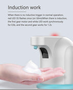 Touchless Automatic Soap Dispenser USB Charging Smart Foam Machine Infrared Sensor Foam Soap Dispenser Hand Sanitizer Touchless Commercial Easy Refill Soap & Sanitizer Holder Hand Free Sensor Wall Mount Adjustable Liquid Gel Stevvex