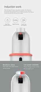 Touchless Automatic Soap Dispenser USB Charging Smart Foam Machine Infrared Sensor Foam Soap Dispenser Hand Sanitizer Touchless Commercial Easy Refill Soap & Sanitizer Holder Hand Free Sensor Wall Mount Adjustable Liquid Gel Stevvex