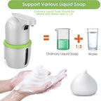 Touchless Automatic Soap Dispenser USB Charging Smart Foam Machine Infrared Sensor Foam Soap Dispenser Hand Sanitizer Touchless Commercial Easy Refill Soap & Sanitizer Holder Hand Free Sensor Wall Mount Adjustable Liquid Gel Stevvex