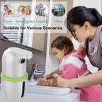 Touchless Automatic Soap Dispenser USB Charging Smart Foam Machine Infrared Sensor Foam Soap Dispenser Hand Sanitizer Touchless Commercial Easy Refill Soap & Sanitizer Holder Hand Free Sensor Wall Mount Adjustable Liquid Gel Stevvex