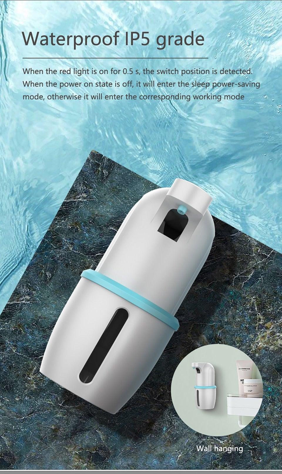 Touchless Automatic Soap Dispenser USB Charging Smart Foam Machine Infrared Sensor Foam Soap Dispenser Hand Sanitizer Touchless Commercial Easy Refill Soap & Sanitizer Holder Hand Free Sensor Wall Mount Adjustable Liquid Gel Stevvex