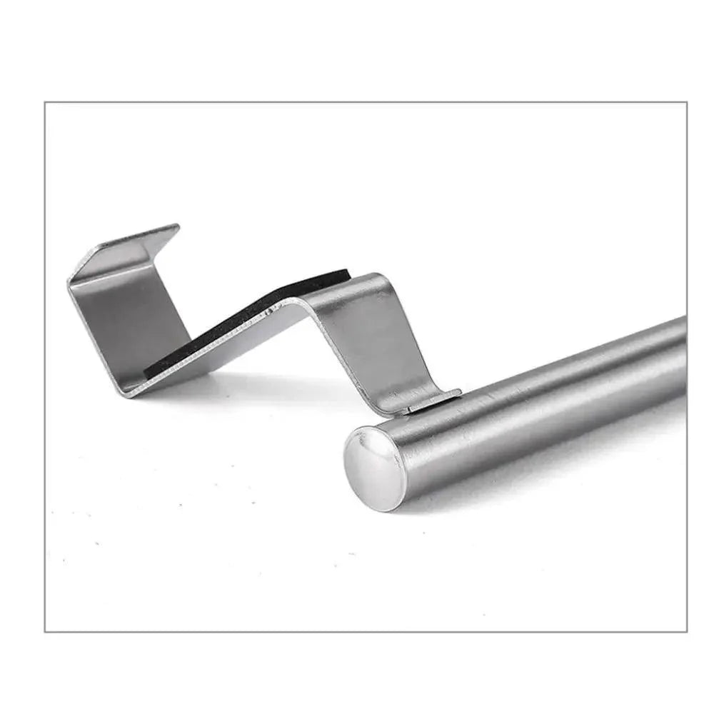 Towel Rack Over Door Towel Bar Hanging Holder Stainless Steel Bathroom Kitchen Cabinet Towel Rag Rack Shelf Hanger Tool Gadget Stevvex