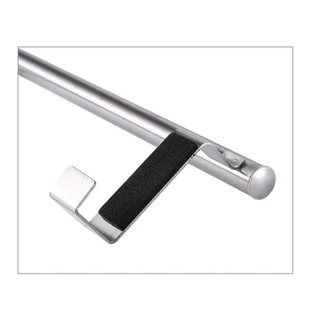 Towel Rack Over Door Towel Bar Hanging Holder Stainless Steel Bathroom Kitchen Cabinet Towel Rag Rack Shelf Hanger Tool Gadget Stevvex