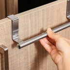 Towel Rack Over Door Towel Bar Hanging Holder Stainless Steel Bathroom Kitchen Cabinet Towel Rag Rack Shelf Hanger Tool Gadget Stevvex