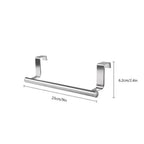 Towel Rack Over Door Towel Bar Hanging Holder Stainless Steel Bathroom Kitchen Cabinet Towel Rag Rack Shelf Hanger Tool Gadget Stevvex