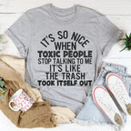 Toxic People Tee Peachy Sunday