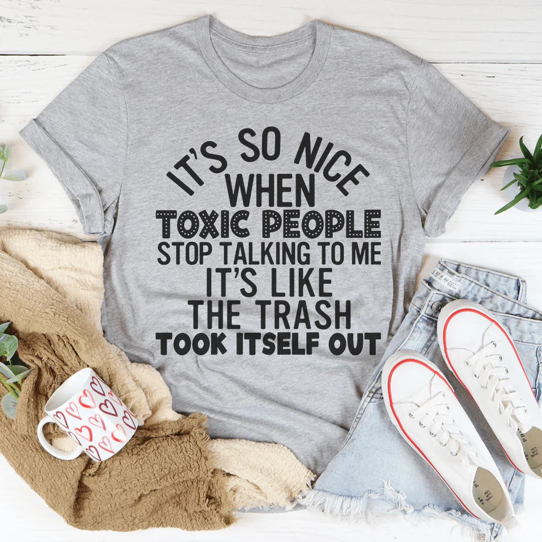 Toxic People Tee Peachy Sunday