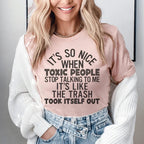 Toxic People Tee Peachy Sunday