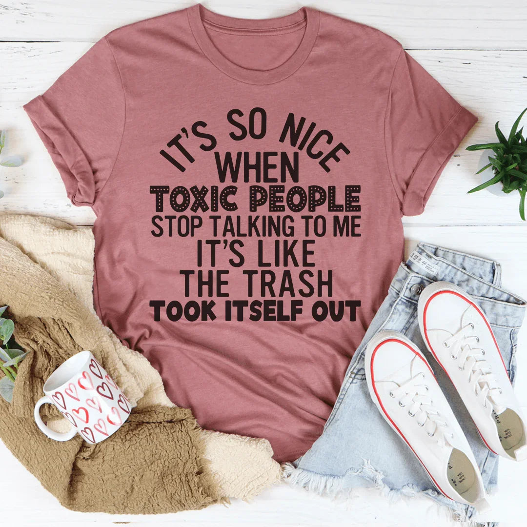 Toxic People Tee Peachy Sunday