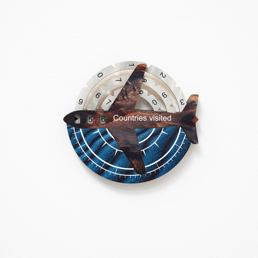Travel Tracker 3D Wooden World Map - SJB-DIAMOND ELITES
