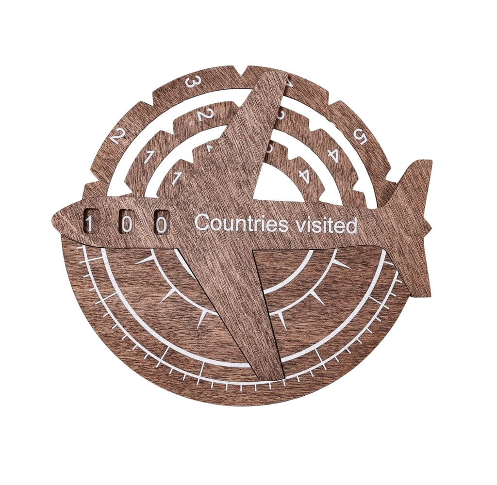 Travel Tracker 3D Wooden World Map - SJB-DIAMOND ELITES