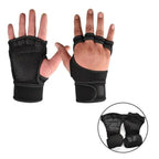 Training Weight Lifting Unisex Gloves Fitness Sports Body Building Gymnastics Grips Gym Hand Palm Wrist Protector Gloves Stevvex