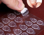 Transparent Double Side Adhesive Tapes Glue Sticker False Nail Extension Stick Tools Waterproof Nail Adhesive Tabs, Self Adhesive Nail Glue Sticker for False Nail Tips Waterproof Breathable Jelly Gel Nail Tape Glue Stickers for False Nails Tips Stevvex