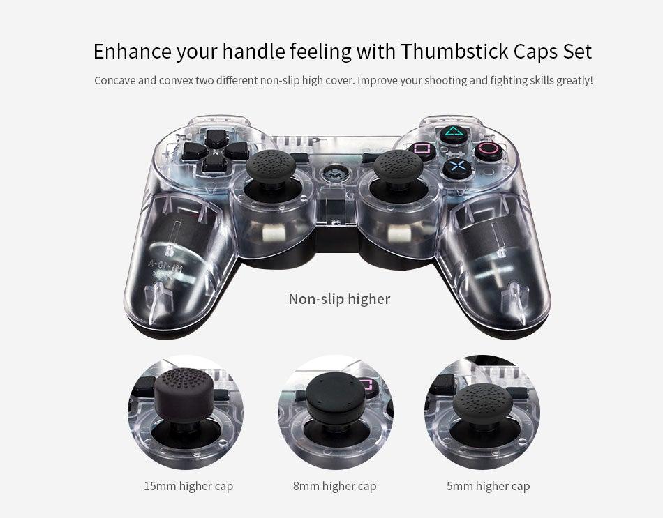 Transparent Eye Catching Wireless Dual Shock Bluetooth Joystick Gamepad Console Controller Compatible With PC Laptop Stevvex