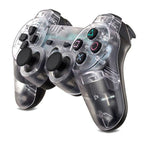 Transparent Eye Catching Wireless Dual Shock Bluetooth Joystick Gamepad Console Controller Compatible With PC Laptop Stevvex