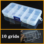 Transparent Plastic Box Screw Compartment Box Jewelry Earring Display Case Container Clear Terminal Organizer Tool Storage boxes Multiple Compartments Jewelry Storage Container Stevvex