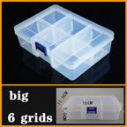 Transparent Plastic Box Screw Compartment Box Jewelry Earring Display Case Container Clear Terminal Organizer Tool Storage boxes Multiple Compartments Jewelry Storage Container Stevvex