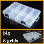 Transparent Plastic Box Screw Compartment Box Jewelry Earring Display Case Container Clear Terminal Organizer Tool Storage boxes Multiple Compartments Jewelry Storage Container Stevvex
