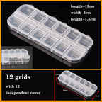 Transparent Plastic Box Screw Compartment Box Jewelry Earring Display Case Container Clear Terminal Organizer Tool Storage boxes Multiple Compartments Jewelry Storage Container Stevvex