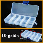Transparent Plastic Box Screw Compartment Box Jewelry Earring Display Case Container Clear Terminal Organizer Tool Storage boxes Multiple Compartments Jewelry Storage Container Stevvex