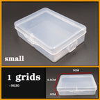 Transparent Plastic Box Screw Compartment Box Jewelry Earring Display Case Container Clear Terminal Organizer Tool Storage boxes Multiple Compartments Jewelry Storage Container Stevvex