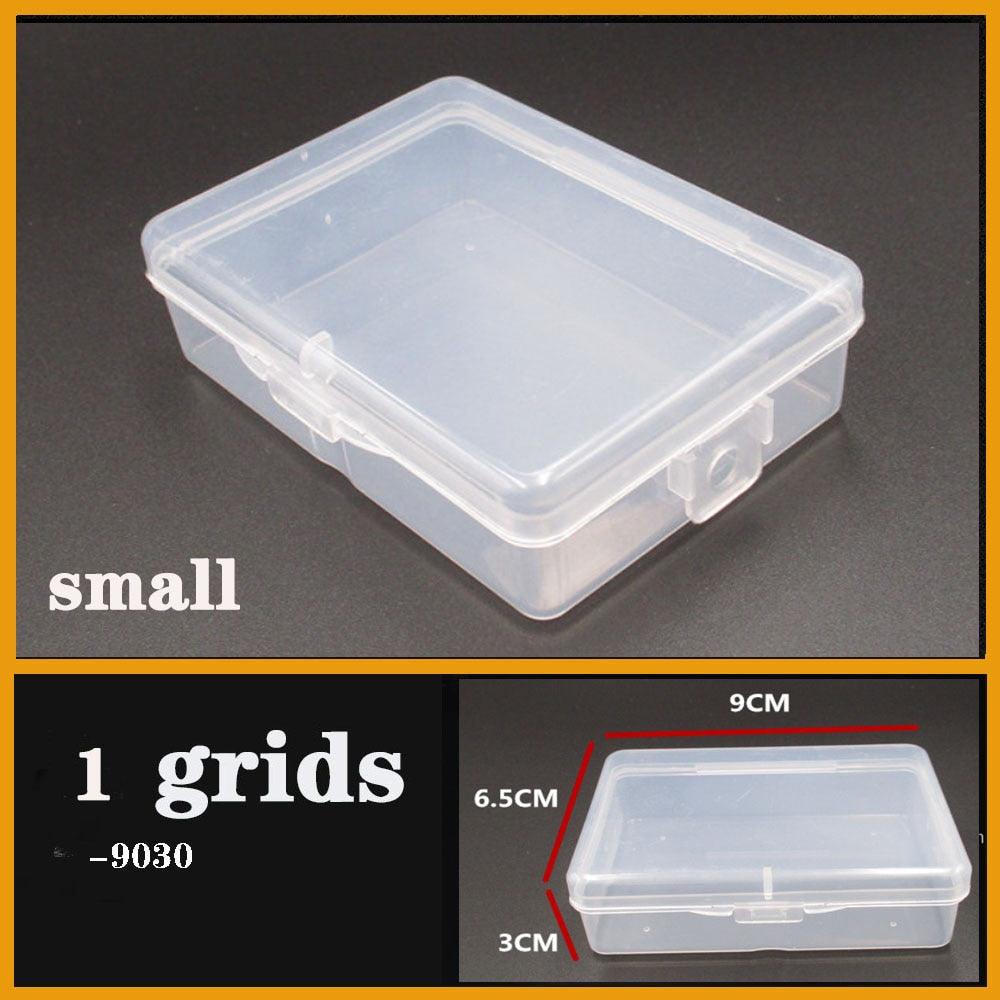 Transparent Plastic Box Screw Compartment Box Jewelry Earring Display Case Container Clear Terminal Organizer Tool Storage boxes Multiple Compartments Jewelry Storage Container Stevvex