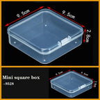 Transparent Plastic Box Screw Compartment Box Jewelry Earring Display Case Container Clear Terminal Organizer Tool Storage boxes Multiple Compartments Jewelry Storage Container Stevvex