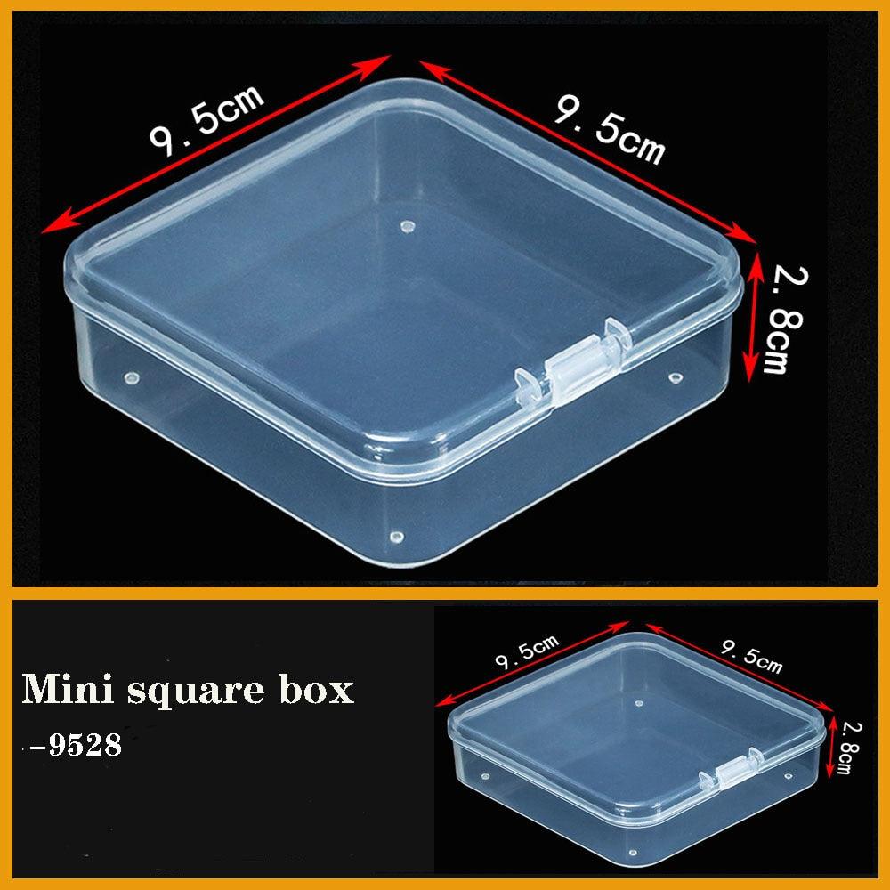 Transparent Plastic Box Screw Compartment Box Jewelry Earring Display Case Container Clear Terminal Organizer Tool Storage boxes Multiple Compartments Jewelry Storage Container Stevvex