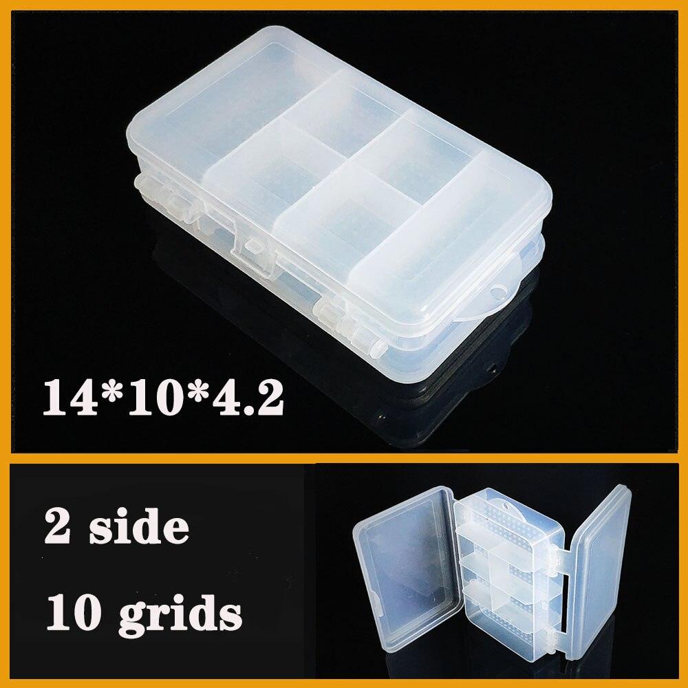 Transparent Plastic Box Screw Compartment Box Jewelry Earring Display Case Container Clear Terminal Organizer Tool Storage boxes Multiple Compartments Jewelry Storage Container Stevvex
