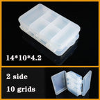 Transparent Plastic Box Screw Compartment Box Jewelry Earring Display Case Container Clear Terminal Organizer Tool Storage boxes Multiple Compartments Jewelry Storage Container Stevvex