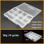 Transparent Plastic Box Screw Compartment Box Jewelry Earring Display Case Container Clear Terminal Organizer Tool Storage boxes Multiple Compartments Jewelry Storage Container Stevvex