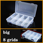 Transparent Plastic Box Screw Compartment Box Jewelry Earring Display Case Container Clear Terminal Organizer Tool Storage boxes Multiple Compartments Jewelry Storage Container Stevvex
