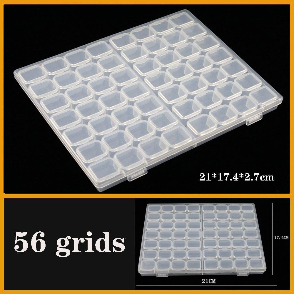 Transparent Plastic Box Screw Compartment Box Jewelry Earring Display Case Container Clear Terminal Organizer Tool Storage boxes Multiple Compartments Jewelry Storage Container Stevvex