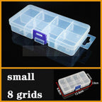 Transparent Plastic Box Screw Compartment Box Jewelry Earring Display Case Container Clear Terminal Organizer Tool Storage boxes Multiple Compartments Jewelry Storage Container Stevvex