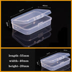 Transparent Plastic Box Screw Compartment Box Jewelry Earring Display Case Container Clear Terminal Organizer Tool Storage boxes Multiple Compartments Jewelry Storage Container Stevvex