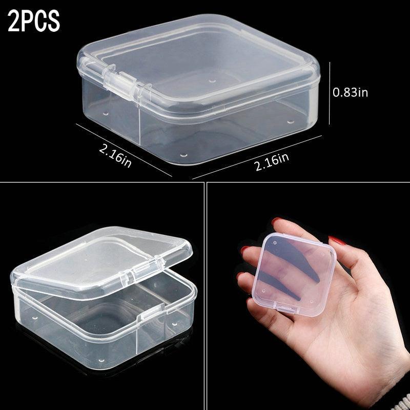 Transparent Plastic Storage Jewelry Box Compartment Adjustable Container For Beads Earring Box For Jewelry Rectangle Box Case Storage Container for Jewelry Beads Earring Stevvex