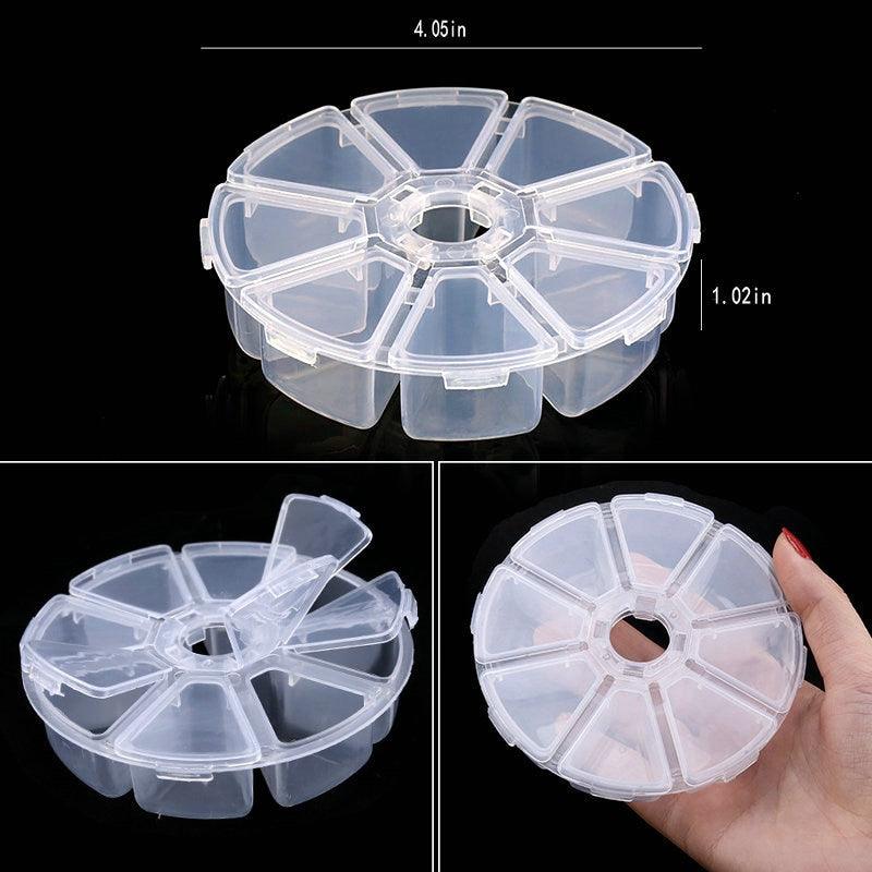 Transparent Plastic Storage Jewelry Box Compartment Adjustable Container For Beads Earring Box For Jewelry Rectangle Box Case Storage Container for Jewelry Beads Earring Stevvex