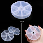 Transparent Plastic Storage Jewelry Box Compartment Adjustable Container For Beads Earring Box For Jewelry Rectangle Box Case Storage Container for Jewelry Beads Earring Stevvex