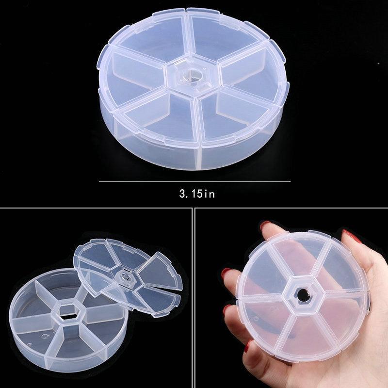 Transparent Plastic Storage Jewelry Box Compartment Adjustable Container For Beads Earring Box For Jewelry Rectangle Box Case Storage Container for Jewelry Beads Earring Stevvex