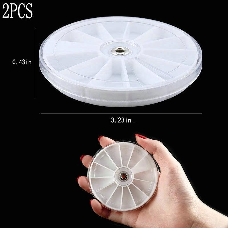 Transparent Plastic Storage Jewelry Box Compartment Adjustable Container For Beads Earring Box For Jewelry Rectangle Box Case Storage Container for Jewelry Beads Earring Stevvex