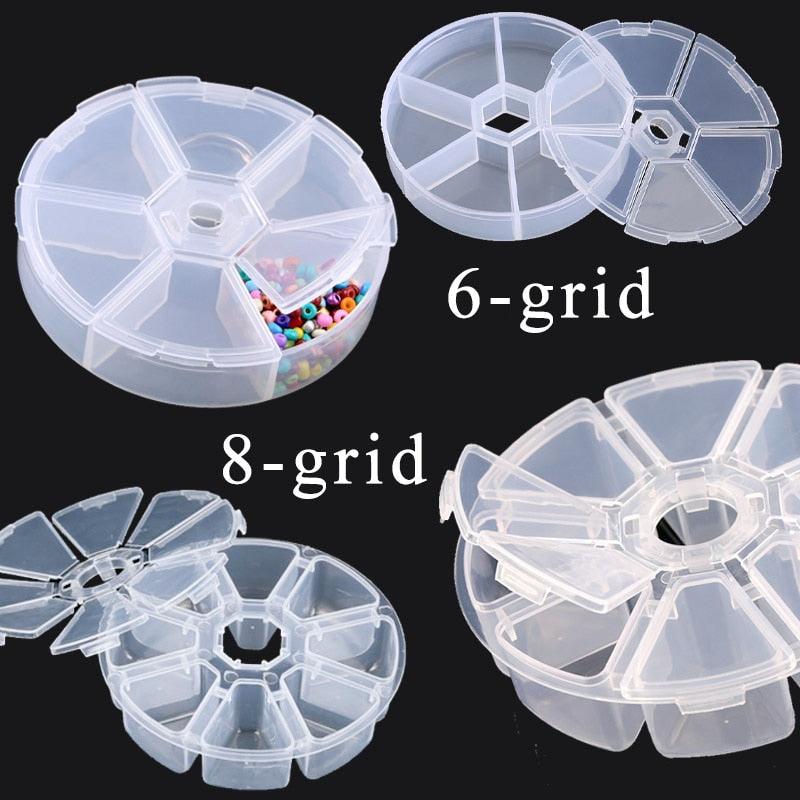 Transparent Plastic Storage Jewelry Box Compartment Adjustable Container For Beads Earring Box For Jewelry Rectangle Box Case Storage Container for Jewelry Beads Earring Stevvex