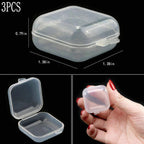 Transparent Plastic Storage Jewelry Box Compartment Adjustable Container For Beads Earring Box For Jewelry Rectangle Box Case Storage Container for Jewelry Beads Earring Stevvex
