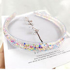 Transparent Quicksand Headbands for Children Kids Girls Fashion Glitter Sequin Teeth Hairbands Bezel Hair Hoops Gorgeous Hair Accessories For Women Stevvex