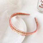 Transparent Quicksand Headbands for Children Kids Girls Fashion Glitter Sequin Teeth Hairbands Bezel Hair Hoops Gorgeous Hair Accessories For Women Stevvex