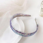 Transparent Quicksand Headbands for Children Kids Girls Fashion Glitter Sequin Teeth Hairbands Bezel Hair Hoops Gorgeous Hair Accessories For Women Stevvex