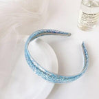 Transparent Quicksand Headbands for Children Kids Girls Fashion Glitter Sequin Teeth Hairbands Bezel Hair Hoops Gorgeous Hair Accessories For Women Stevvex