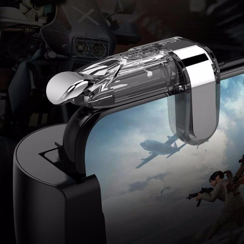 Transparent Simple Joystick Shooting Key Button Trigger Controller Gamepad Gaming Controller Compatible With Smartphones Mobile Stevvex