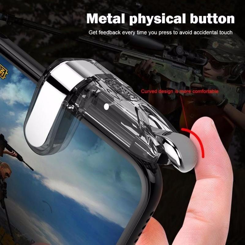 Transparent Simple Joystick Shooting Key Button Trigger Controller Gamepad Gaming Controller Compatible With Smartphones Mobile Stevvex