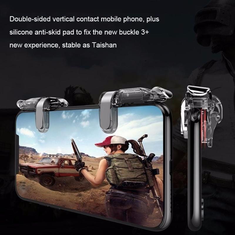Transparent Simple Joystick Shooting Key Button Trigger Controller Gamepad Gaming Controller Compatible With Smartphones Mobile Stevvex